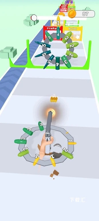 枪旋转跑酷_https://www.toolscha.com_飞行射击_第2张