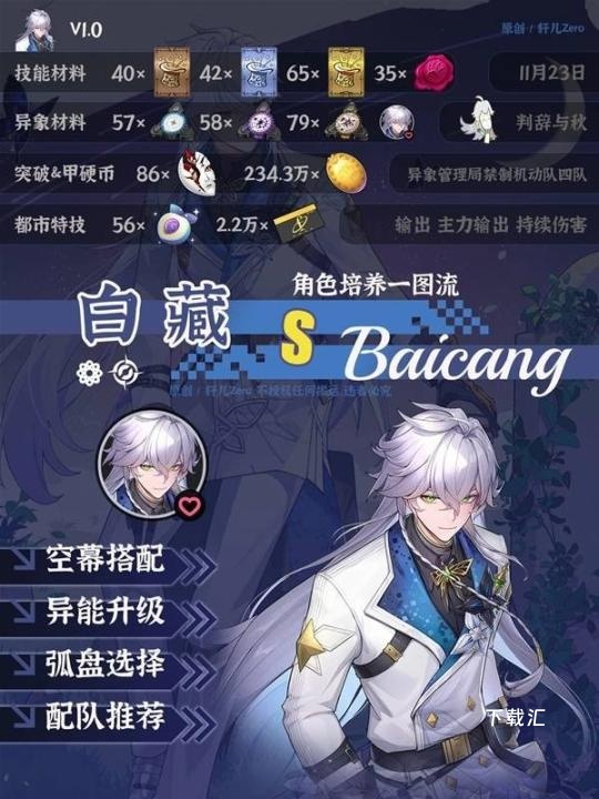 异环白藏详情以及培养方向_https://www.toolscha.com_游戏攻略_第1张